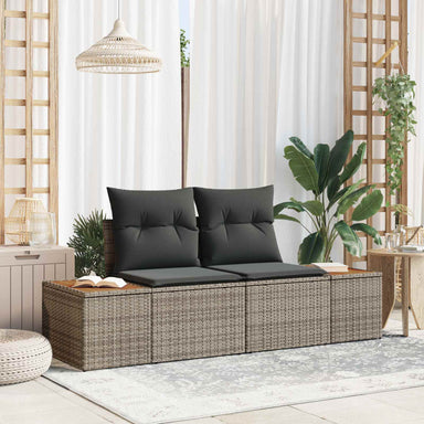 Tuinbank Grijs 184 x 62 x 85cm poly rattan