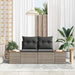Tuinbank Grijs 184 x 62 x 85cm poly rattan