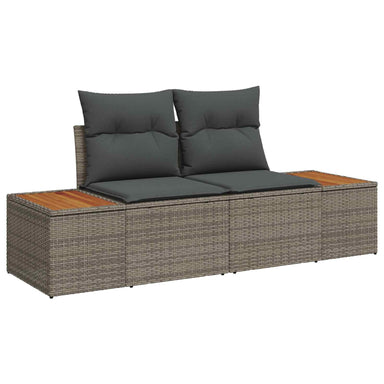 Tuinbank Grijs 184 x 62 x 85cm poly rattan