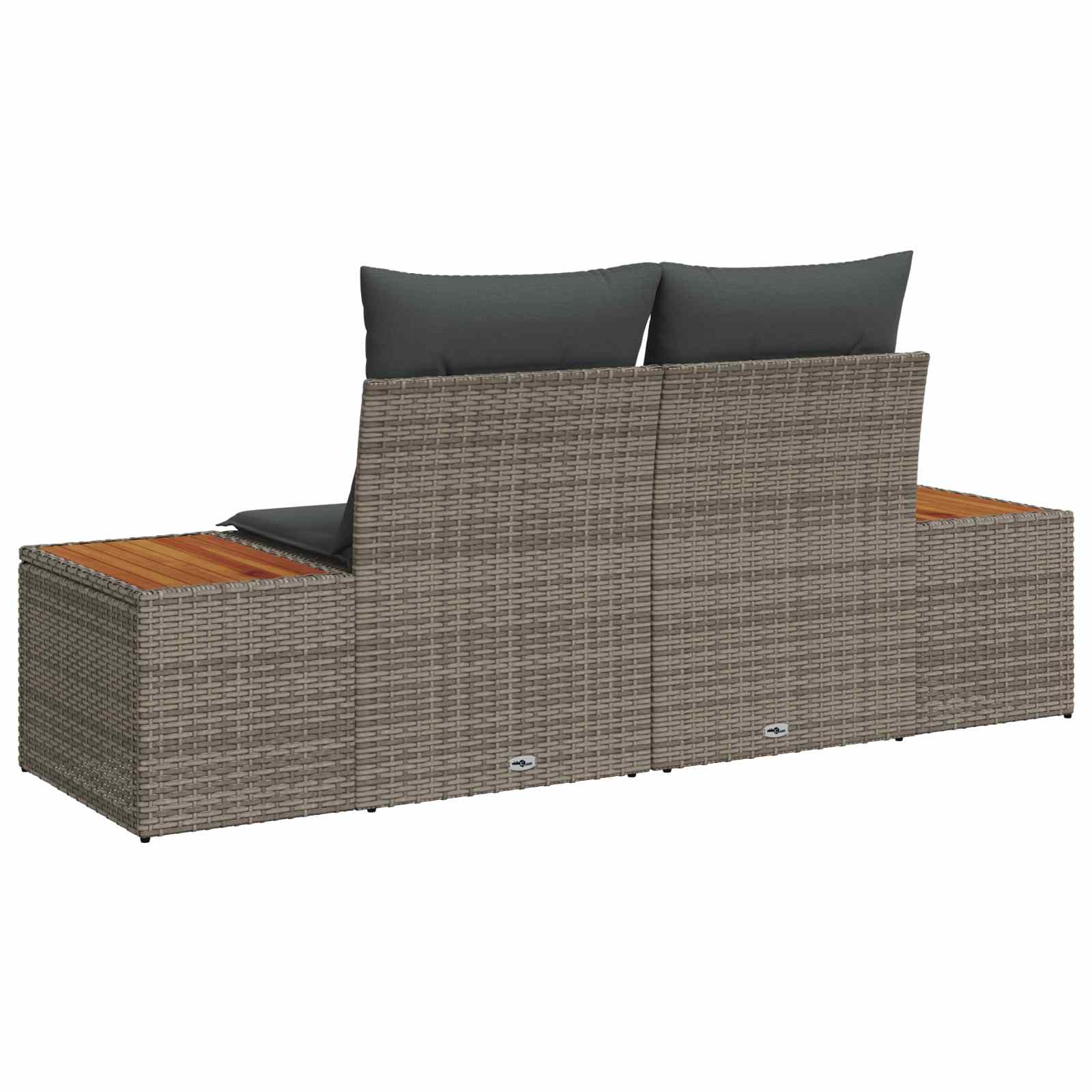 Tuinbank Grijs 184 x 62 x 85cm poly rattan