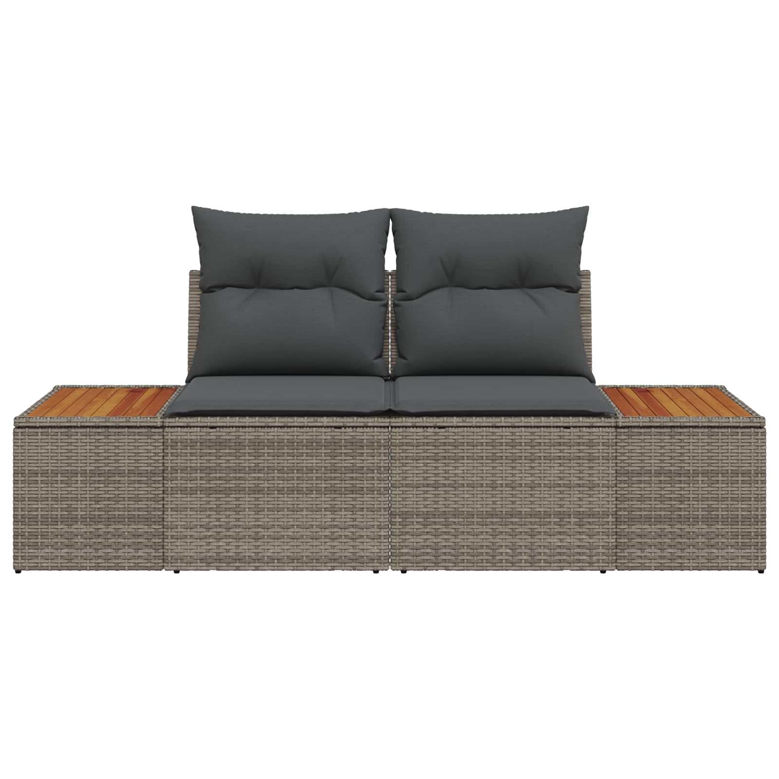 Tuinbank Grijs 184 x 62 x 85cm poly rattan