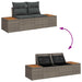 Tuinbank Grijs 184 x 62 x 85cm poly rattan
