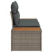 Tuinbank Grijs 184 x 62 x 85cm poly rattan