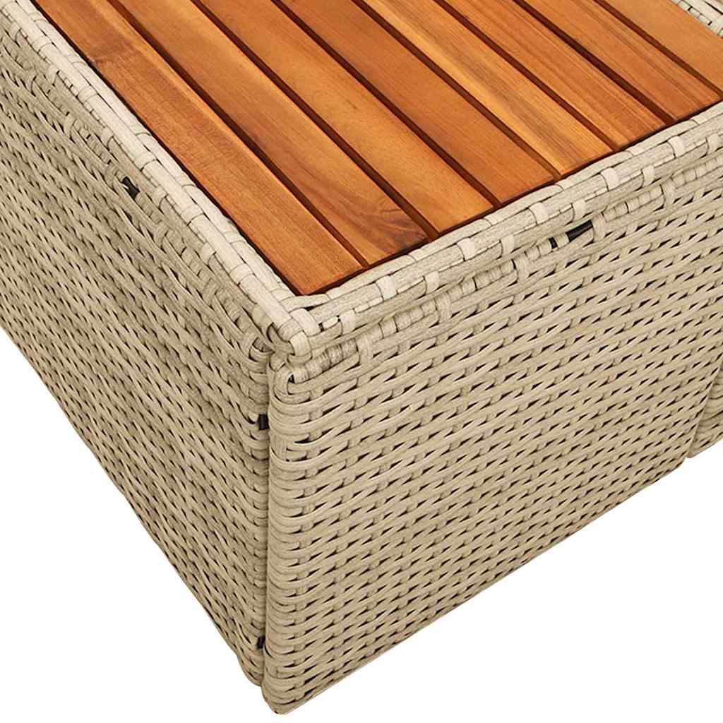 Tuinbank Beige 184 x 62 x 85cm poly rattan