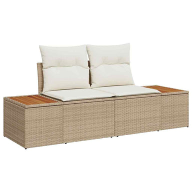 Tuinbank Beige 184 x 62 x 85cm poly rattan