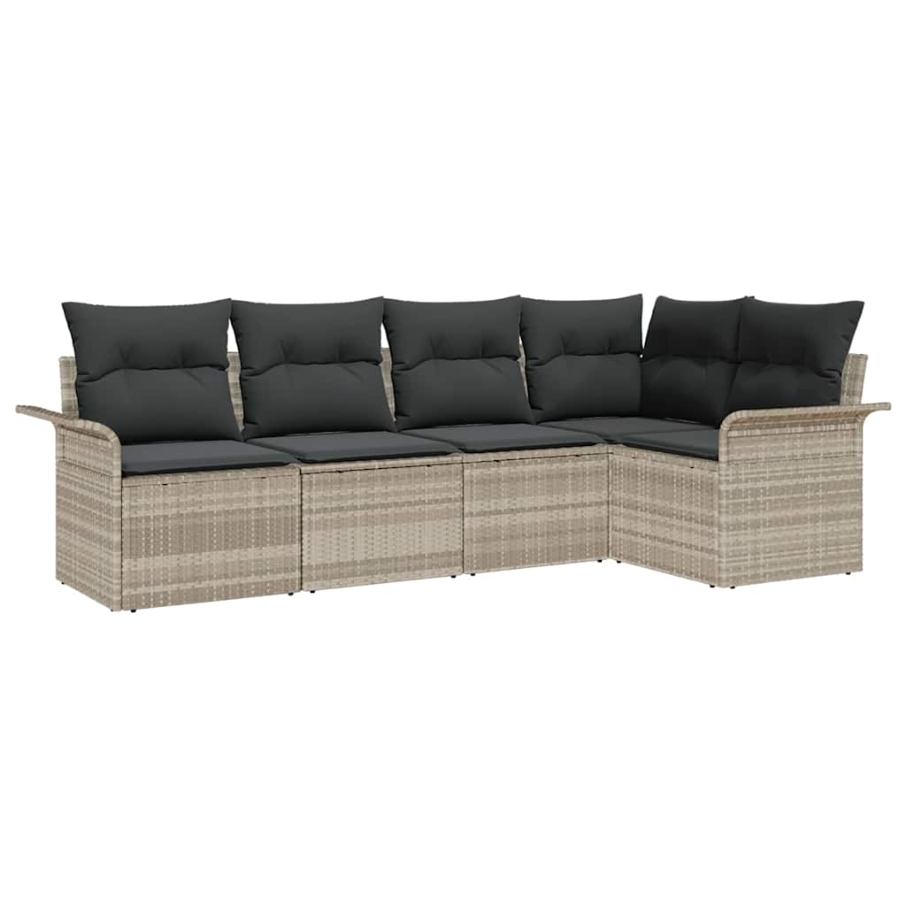 Tuin Sofa Set 5 st poly rattan