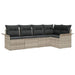 Tuin Sofa Set 5 st poly rattan