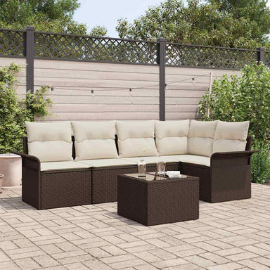 Tuin Sofa Set 6 st poly rattan