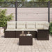 Tuin Sofa Set 6 st poly rattan