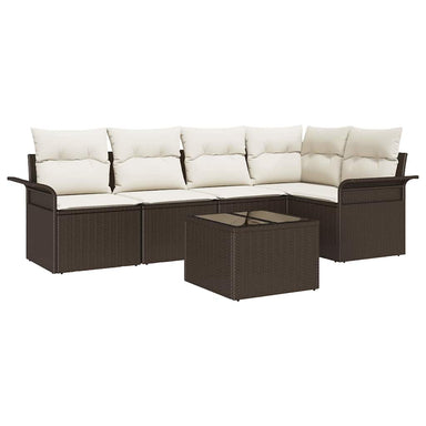 Tuin Sofa Set 6 st poly rattan