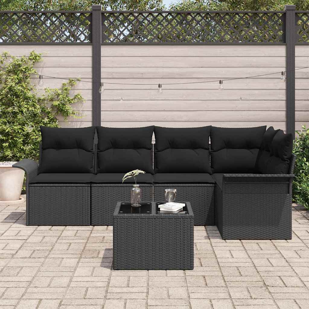 Tuin Sofa Set 6 st poly rattan