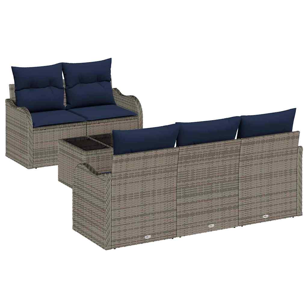 Tuin Sofa Set Grijs 55 x 55 x 37 cm poly rattan