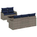 Tuin Sofa Set Grijs 55 x 55 x 37 cm poly rattan