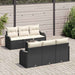 Tuin Sofa Set Zwart 55 x 55 x 37 cm poly rattan