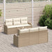 Tuin Sofa Set 7 st Beige poly rattan