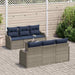 Tuin Sofa Set Grijs 55 x 55 x 37 cm poly rattan