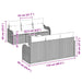Tuin Sofa Set Grijs 55 x 55 x 37 cm poly rattan