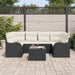 Tuin Sofa Set Zwart 55 x 55 x 37 cm poly rattan