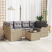 Tuin Sofa Set Beige 55 x 55 x 37 cm poly rattan