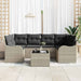 Tuin Sofa Set Lichtgrijs 55 x 55 x 37 cm poly rattan