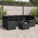 Tuin Sofa Set Zwart 55 x 55 x 37 cm poly rattan