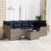 Tuin Sofa Set Grijs 55 x 55 x 37 cm poly rattan