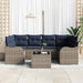 Tuin Sofa Set Grijs 55 x 55 x 37 cm poly rattan