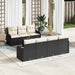Tuin Sofa Set Zwart 55 x 55 x 37 cm poly rattan