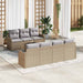 Tuin Sofa Set Beige 55 x 55 x 37 cm poly rattan