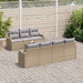 Tuin Sofa Set Beige 55 x 55 x 37 cm poly rattan