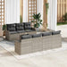 Tuin Sofa Set Lichtgrijs 55 x 55 x 37 cm poly rattan