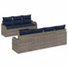 Bankstel 8 st 7-Aantal zitplaatsen Grijs poly rattan