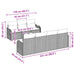 Bankstel 8 st 7-Aantal zitplaatsen Grijs poly rattan