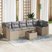 Tuin Sofa Set Beige 55 x 55 x 37 cm poly rattan