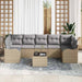 Tuin Sofa Set Beige 55 x 55 x 37 cm poly rattan