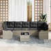Tuin Sofa Set Lichtgrijs 55 x 55 x 37 cm poly rattan