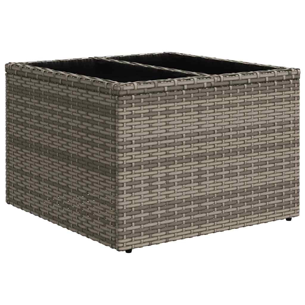 Bankstel 8 st 7-Aantal zitplaatsen Grijs poly rattan
