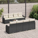 Tuin Sofa Set Zwart 55 x 55 x 37 cm poly rattan