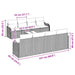 Bankstel 9 st 8-Aantal zitplaatsen Grijs poly rattan