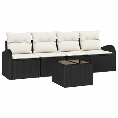 Tuin Sofa Set Zwart 55 x 55 x 37 cm poly rattan