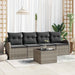 Tuin Sofa Set Grijs 55 x 55 x 37 cm poly rattan