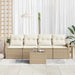 Tuin Sofa Set Beige 55 x 55 x 37 cm poly rattan