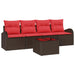 Tuin Sofa Set Bruin 55 x 55 x 37 cm poly rattan