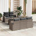 Tuin Sofa Set Grijs 55 x 55 x 37 cm poly rattan