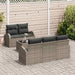 Tuin Sofa Set Grijs 55 x 55 x 37 cm poly rattan