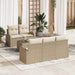 Tuin Sofa Set Beige 55 x 55 x 37 cm poly rattan