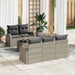 Tuin Sofa Set Lichtgrijs 55 x 55 x 37 cm poly rattan