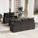 Tuin Sofa Set Zwart 55 x 55 x 37 cm poly rattan