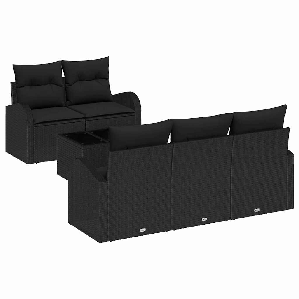 Tuin Sofa Set Zwart 55 x 55 x 37 cm poly rattan