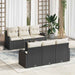 Tuin Sofa Set Zwart 55 x 55 x 37 cm poly rattan